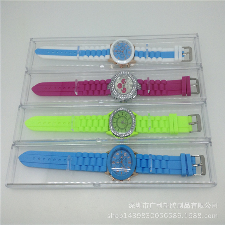 新款禮品手錶盒 超薄手錶禮盒 包裝盒 塑膠透明盒 廠傢定做加工工廠,批發,進口,代購