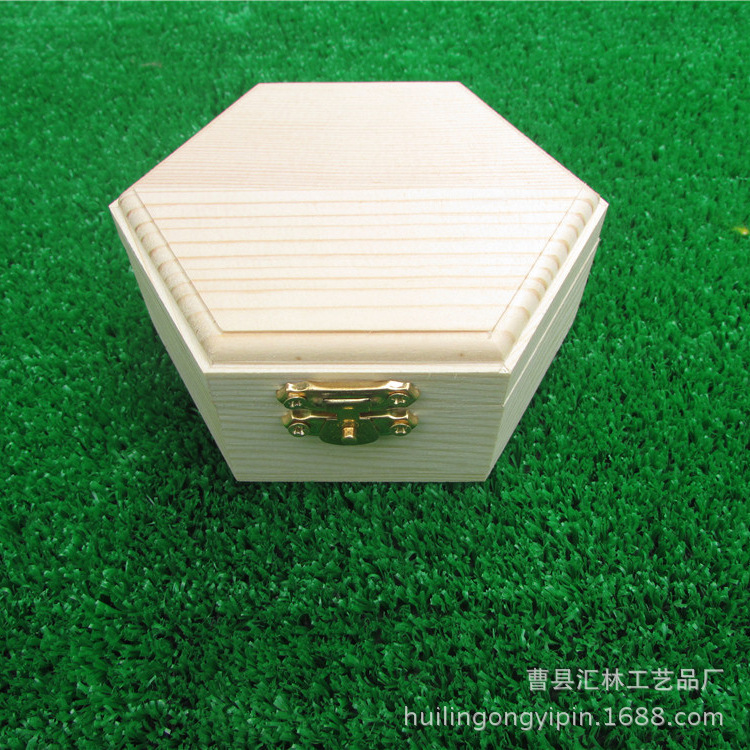 實木首飾盒 創意六邊形佛珠包裝盒首 創意飾品盒收納盒加印logo批發・進口・工廠・代買・代購
