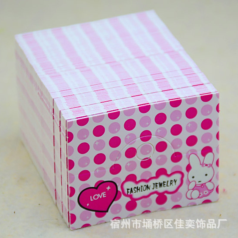 粉色兔子卡紙飾品塑料袋包裝配件 卡片opp袋子飾品包裝卡片批發・進口・工廠・代買・代購