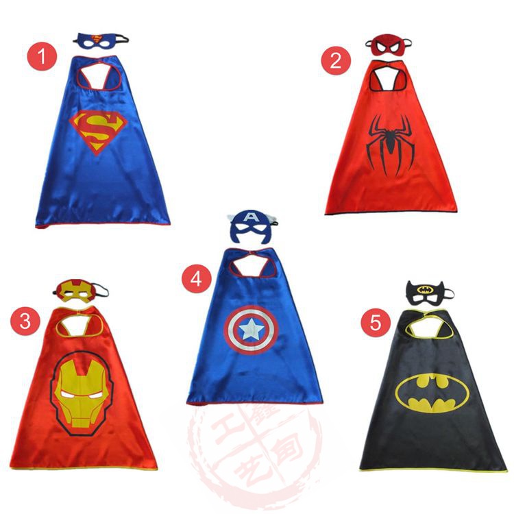 廠傢直銷 單層兒童超人披風  外貿 美國隊長 蝙蝠俠 超級英雄披風批發・進口・工廠・代買・代購