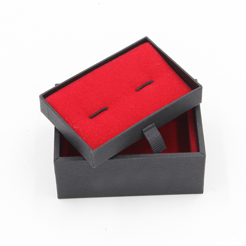 廠傢定製領夾包裝盒 精致紙質天地蓋袖扣盒 可加LOGO標識禮品盒批發・進口・工廠・代買・代購