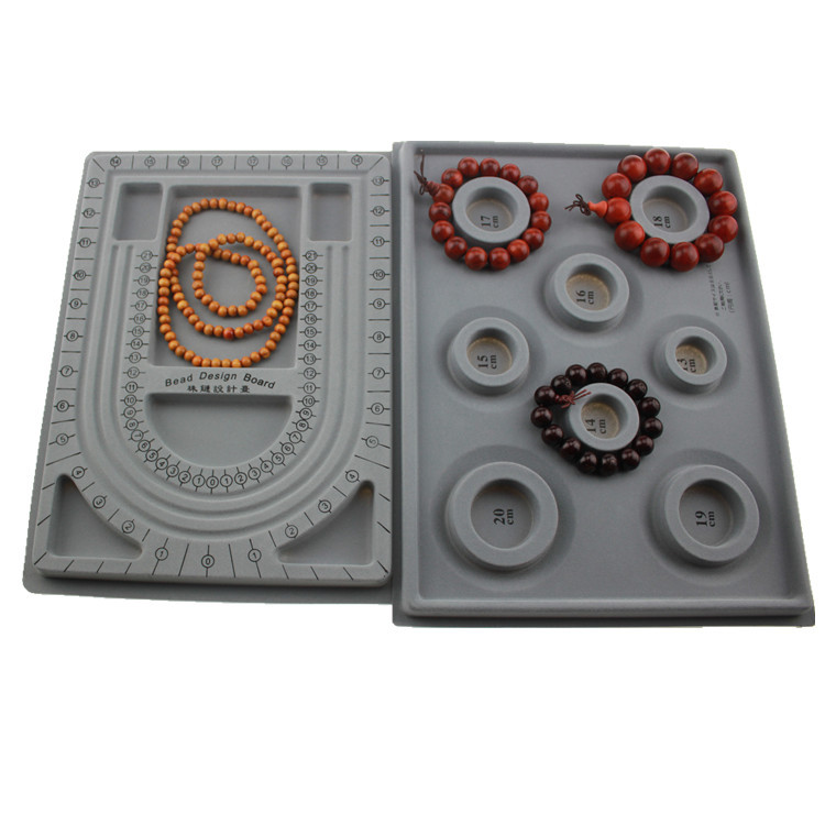 首飾品DIY手串項鏈設計盤108串珠測量盤手鏈穿珠設計臺尺寸刻度盤工廠,批發,進口,代購