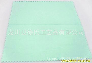 擦銀佈廣州 30*30cm 裸裝純棉擦銀佈 雙麵絨擦銀佈 果綠色工廠,批發,進口,代購