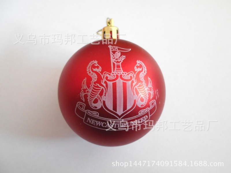 logo一色印刷聖誕球 彩色印刷聖誕球 塑料啞光聖誕球 彩繪聖誕球批發・進口・工廠・代買・代購