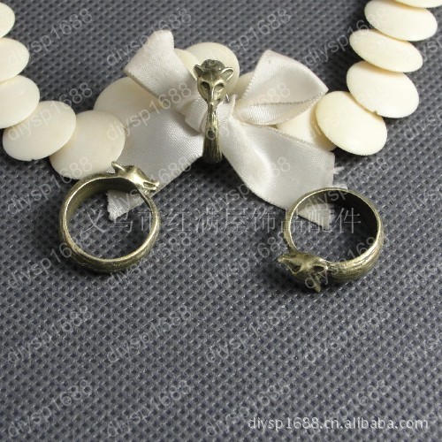 復古戒指配件 手工飾品DIY材料 韓國飾品 新款 ZAKKA手工配件工廠,批發,進口,代購