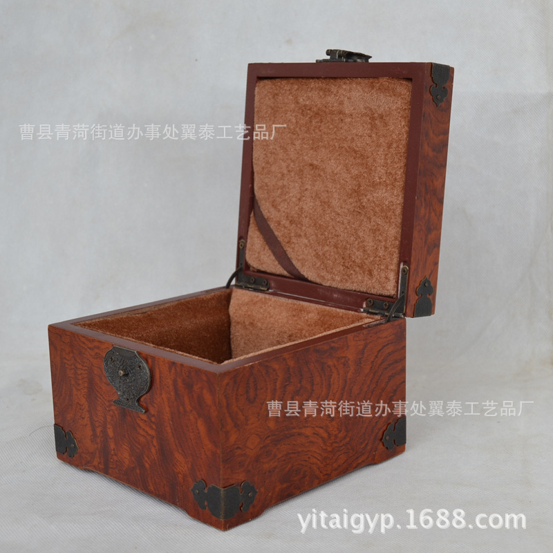 專業廠傢專業加工定做仿古烤漆木製首飾包裝盒 首飾木盒定做包裝批發・進口・工廠・代買・代購