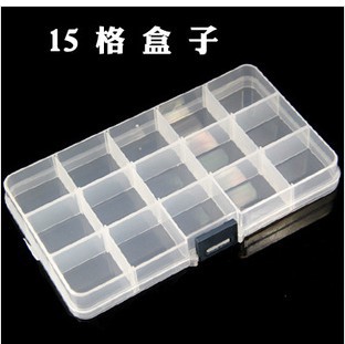 diy飾品配件盒 透明塑料盒 首飾盒 15格 可拆卸 儲物盒17.5*10CM工廠,批發,進口,代購