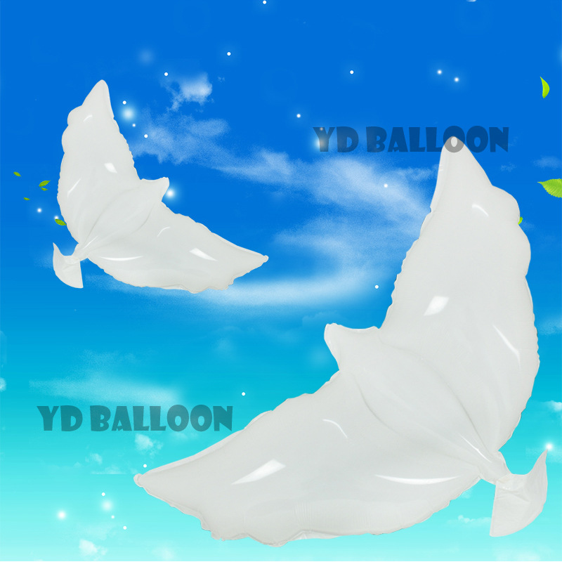 新款國產大號白鴿鋁膜氣球 婚房婚慶裝飾氫氣球 環保鴿子鋁箔汽球工廠,批發,進口,代購
