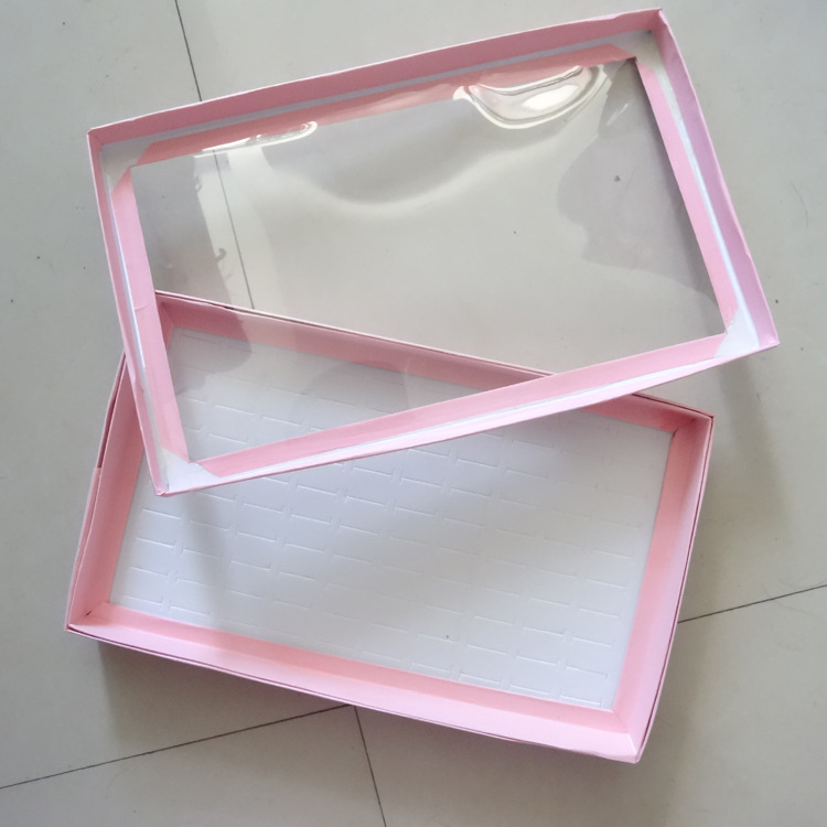 首飾盒 透明戒指展示盒子耳釘盒 戒指盒通用粉色飾品展示盒批發・進口・工廠・代買・代購