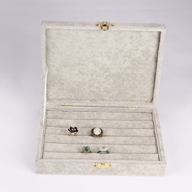高檔絨佈首飾盒 戒指展示 收納盒 珠寶首飾展示道具批發・進口・工廠・代買・代購