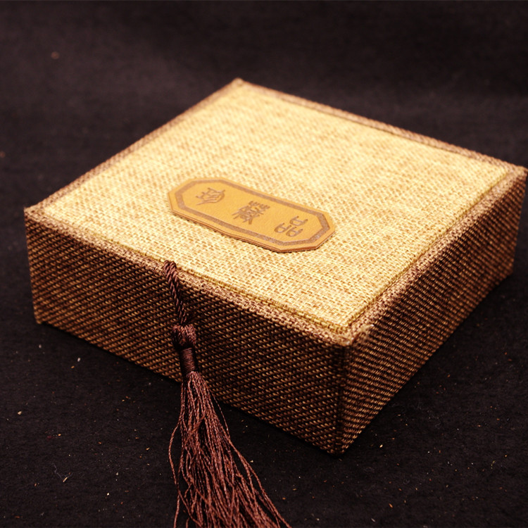 木製品禮品盒佛珠盒仿古麻佈禮盒手串手鏈禮品首飾展示盒子 批發批發・進口・工廠・代買・代購