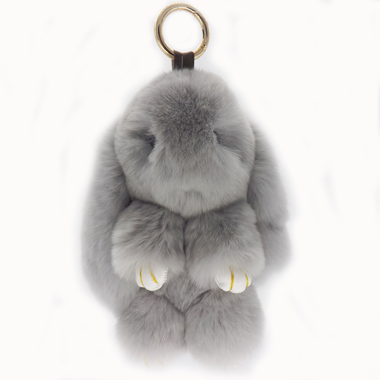 超萌創意小兔子包包掛件 高檔禮品掛飾 獺兔毛掛件鑰匙扣皮草飾品批發・進口・工廠・代買・代購