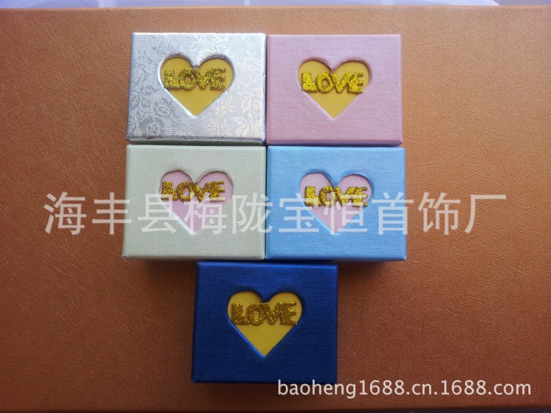 供應情侶戒指盒 愛心love款 大量現貨批發 吊墜盒 5.5*4.5*3.2CM工廠,批發,進口,代購