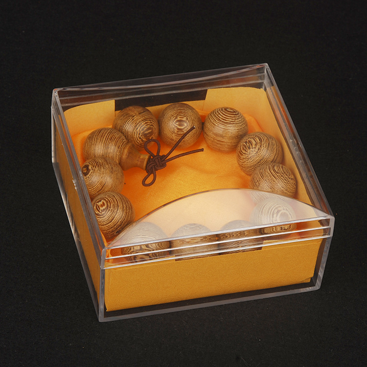 透明佛珠手鏈包裝盒沉香木檀香塑料透明禮品首飾珠寶展示盒批發・進口・工廠・代買・代購
