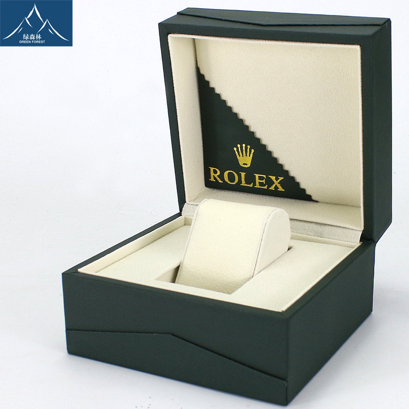 外貿尾單出口手錶盒 絨佈高檔瑞士名牌手錶包裝盒 原裝綠色木盒批發・進口・工廠・代買・代購