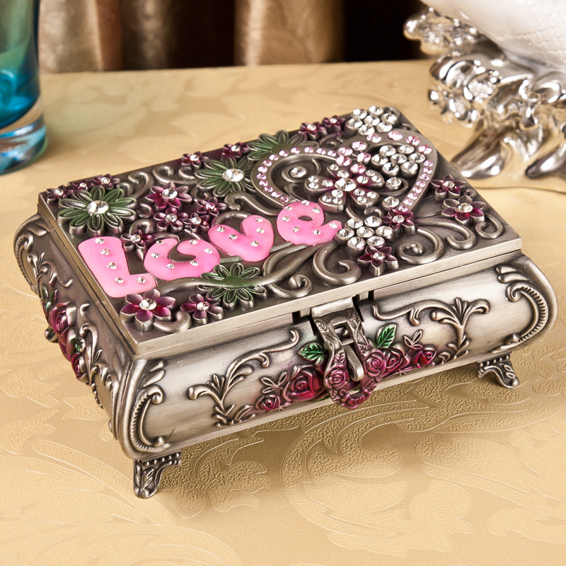 歐式首飾盒 復古創意珠寶盒 時尚生日禮物商務禮品大號批發・進口・工廠・代買・代購