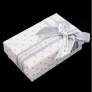 小清新 愛心蝴蝶結首飾盒白色禮品盒 禮物盒 耳釘耳環項鏈包裝盒工廠,批發,進口,代購
