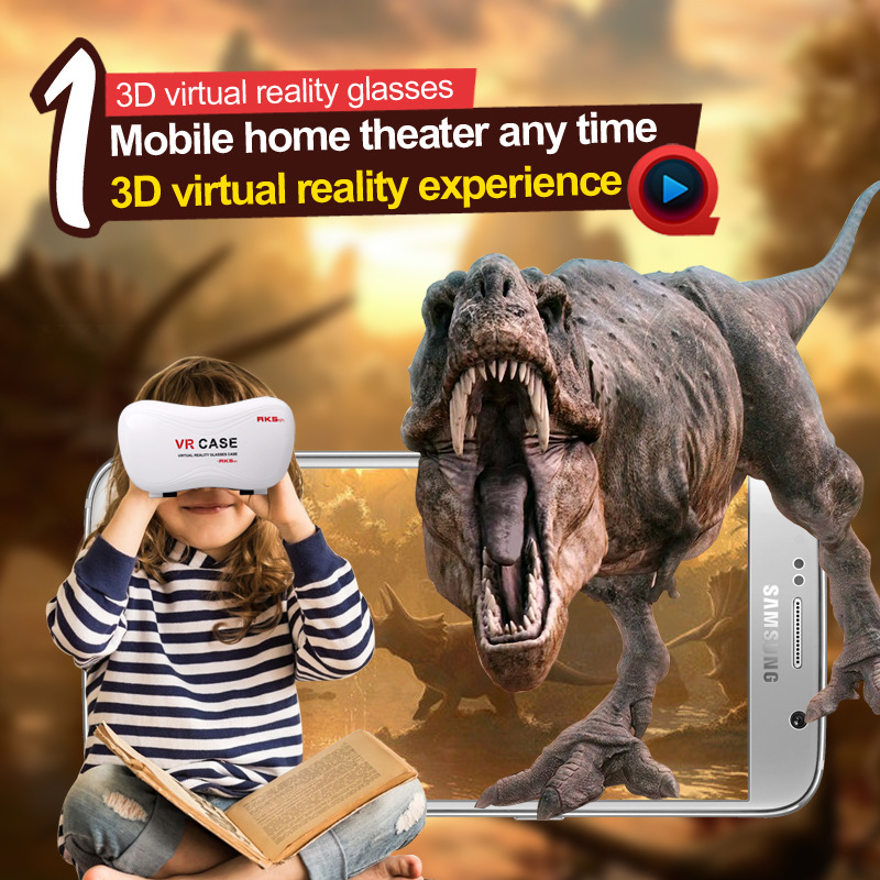 VR CASE5代智能3D眼鏡 VR BOX虛擬現實暴風魔鏡遊戲專用頭盔批發・進口・工廠・代買・代購