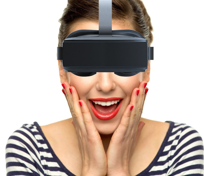 沉浸式一體機HMD-518新款VR虛擬現實3D眼鏡 魔鏡立體廠傢直銷禮品批發・進口・工廠・代買・代購