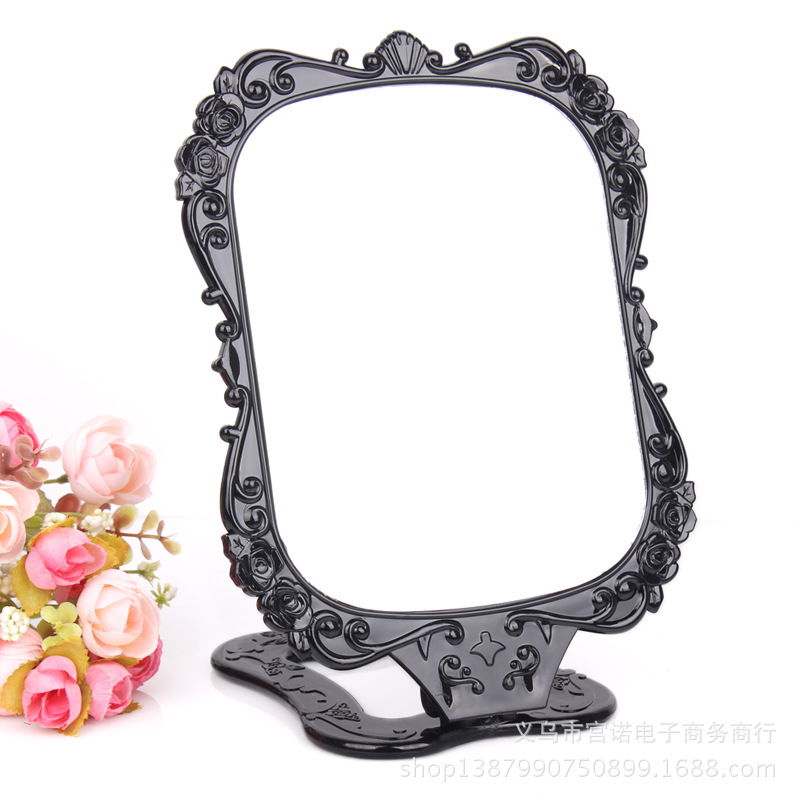 方形臺鏡 可折疊化妝鏡  首飾展示鏡子 補妝復古系列廠傢工廠,批發,進口,代購