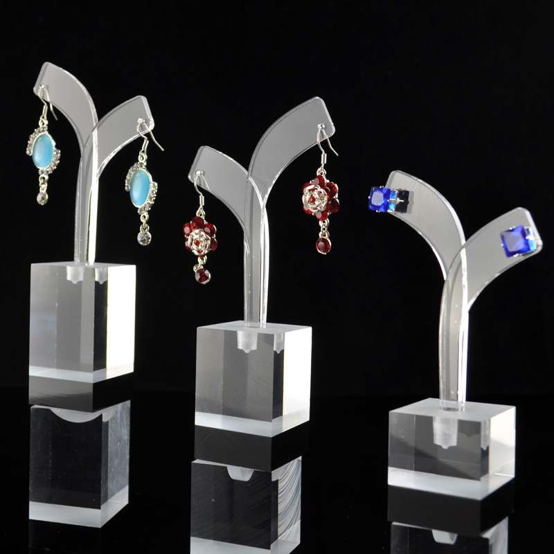 長期供應優質珠寶飾品展示架有機玻璃耳環架亞克力耳釘飾品展示架工廠,批發,進口,代購