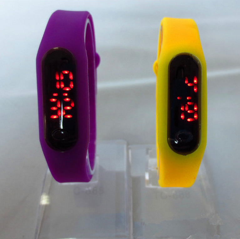 批發小米LED觸控觸摸夜光韓國時尚潮流學生韓版果凍手環電子手錶工廠,批發,進口,代購