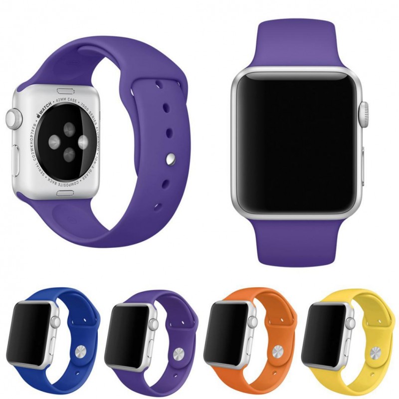 Apple watch 矽膠表帶 iWatch 蘋果智能運動款手錶表帶 爆款顏色工廠,批發,進口,代購
