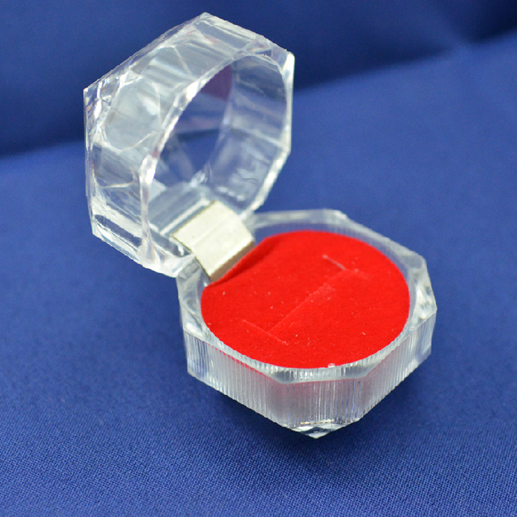 透明水晶戒指盒 亞克力戒指盒子 首飾盒禮品盒耳釘盒　20139批發・進口・工廠・代買・代購