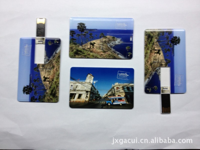 卡片隨身碟 卡片USB禮品定製雙麵彩印 開17個點增值稅 隨身碟 8GB批發・進口・工廠・代買・代購