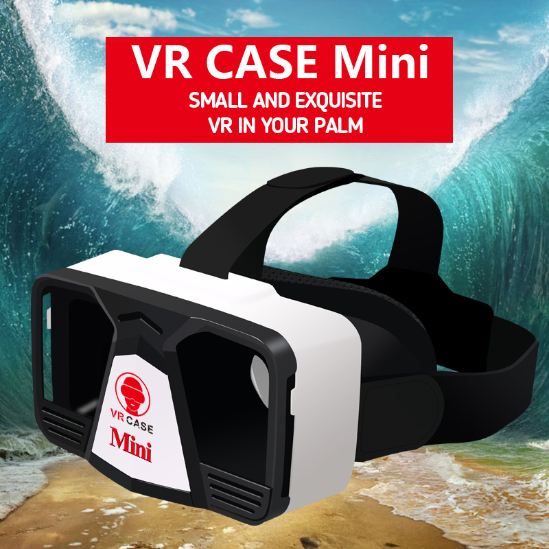 新款VR CASE mini  頭戴式VR眼鏡 VR BOX虛擬現實眼鏡 手機3D眼鏡批發・進口・工廠・代買・代購