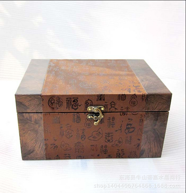 水晶球盒子印章盒復古皮盒木盒子包裝盒首飾盒擺件盒手把件禮品盒工廠,批發,進口,代購