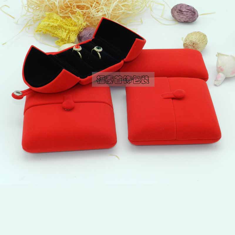 福泰絨佈紅色包裝盒珍珠項鏈盒高檔禮品禮物首飾盒創意求婚盒子批發・進口・工廠・代買・代購