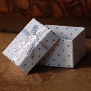 飾品包裝盒 禮物盒 小清新波點戒指盒 蝴蝶結手鏈盒1004178工廠,批發,進口,代購