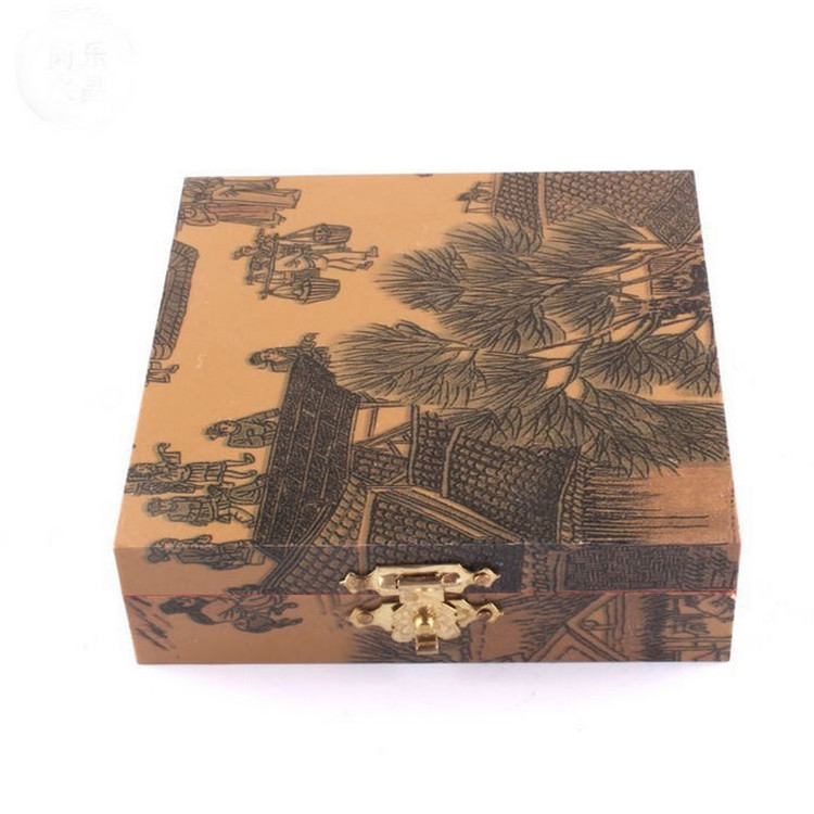 天然水晶手鏈盒 精美復古包裝盒 清明上河圖手串包裝 特價手飾盒工廠,批發,進口,代購