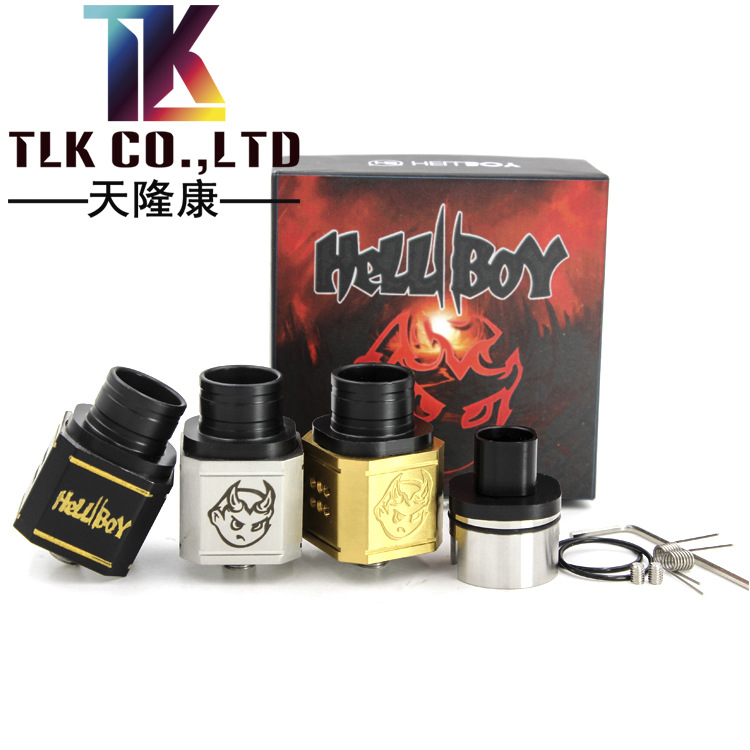 歐美熱銷新款電子煙 地獄男孩 v2 hell boy rda 方形底座霧化器工廠,批發,進口,代購