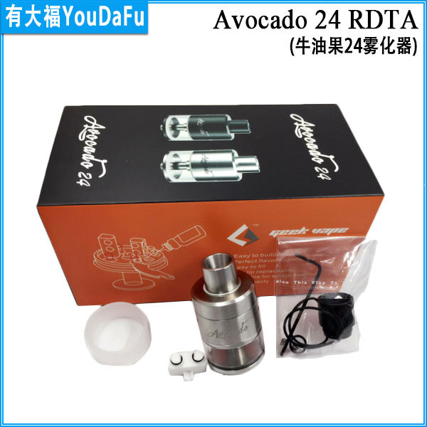 2016新款 Avocado 24 RDTA牛油果24霧化器 滴油儲油電子煙霧化器批發・進口・工廠・代買・代購