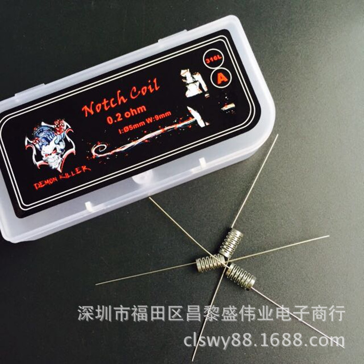 notch coil 10pcs盒 新款精致包裝電子煙發熱絲 316材質 廠傢直銷工廠,批發,進口,代購