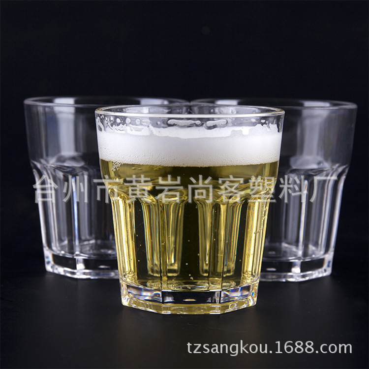 創意塑料亞克力啤酒杯八角杯水杯威士忌杯酒吧KTVPC杯子批發工廠,批發,進口,代購