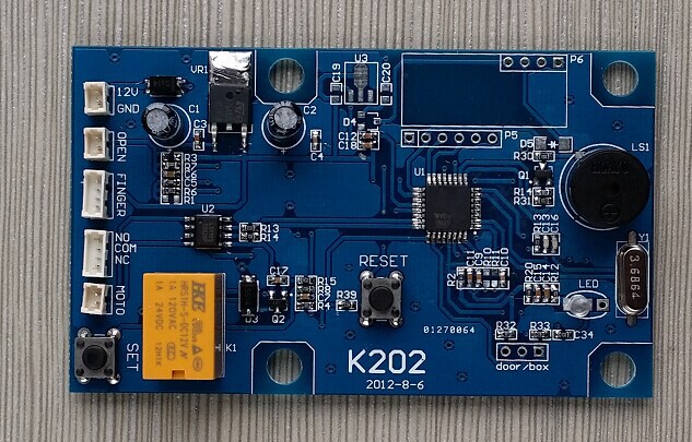 K202 指紋鎖電路板指紋模塊控製板指紋門禁控製器工廠,批發,進口,代購