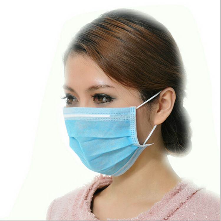 日式一次性三層無紡佈口罩 勞保防塵防病毒一次性口罩 口罩特價工廠,批發,進口,代購