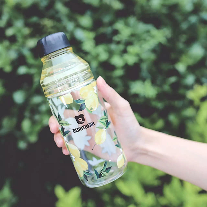 韓國正品杯具熊新款玻璃杯便攜玻璃杯檸檬樹個性創意學生隨手杯工廠,批發,進口,代購
