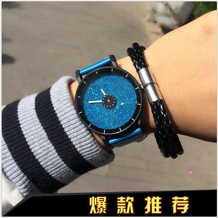 韓國時尚潮流原宿風手錶日本潮人簡約學生款男女情侶石英手錶皮帶工廠,批發,進口,代購
