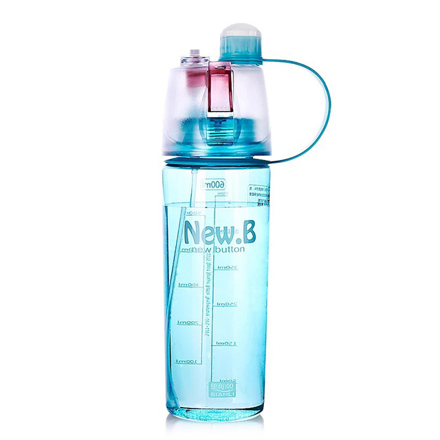 創意禮品夏季戶外塑料水瓶 噴霧運動便攜彩盒包裝定製logo工廠,批發,進口,代購
