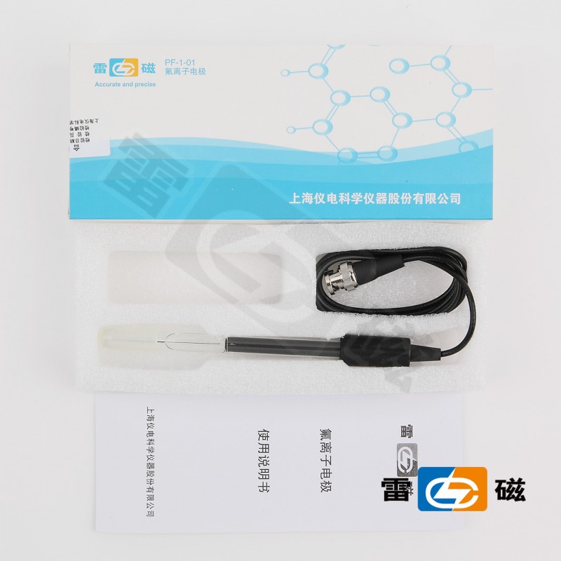 上海雷磁PF-1-01（BNC）/PF-1（直插）型氟電療/探頭/傳感器工廠,批發,進口,代購