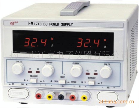 江南電子測量機器EM1713A 二路輸出線性直流穩壓機用電源（特價）工廠,批發,進口,代購