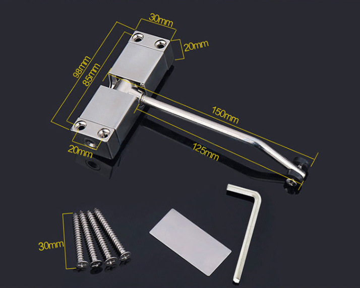 傢用小型簡易閉門器關門不定位安裝可調節自動關門力度廠傢直銷工廠,批發,進口,代購