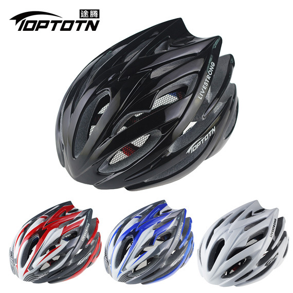 TOPTOTN騎行頭盔 超輕 一體成型山地公路自行車頭盔 彩盒裝批發工廠,批發,進口,代購