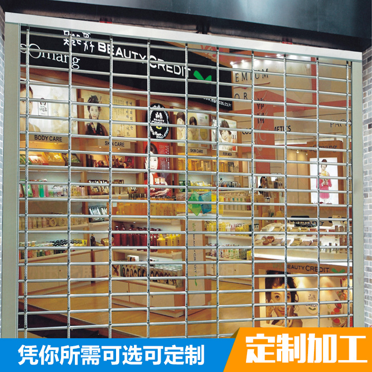 小型商場防盜門卷式閘門 定製 現代時尚商品店大門 通花卷閘門工廠,批發,進口,代購