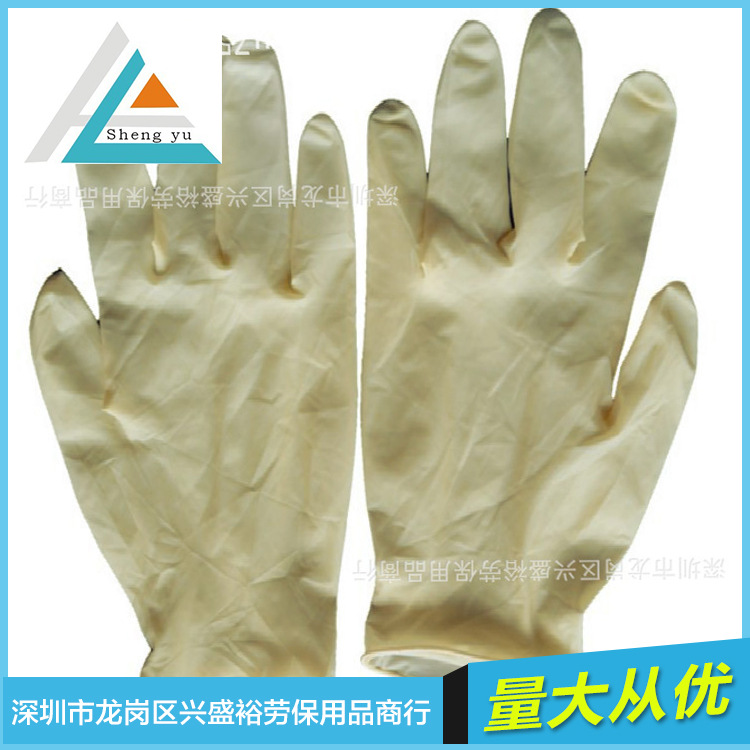 A級光麵乳膠手套 一次性無粉凈化乳膠手套批發・進口・工廠・代買・代購