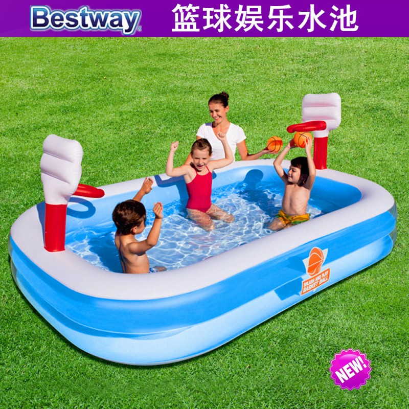 原裝正品Bestway54122 籃球娛樂水池 嬰兒遊泳池兒童戲水海洋球池工廠,批發,進口,代購